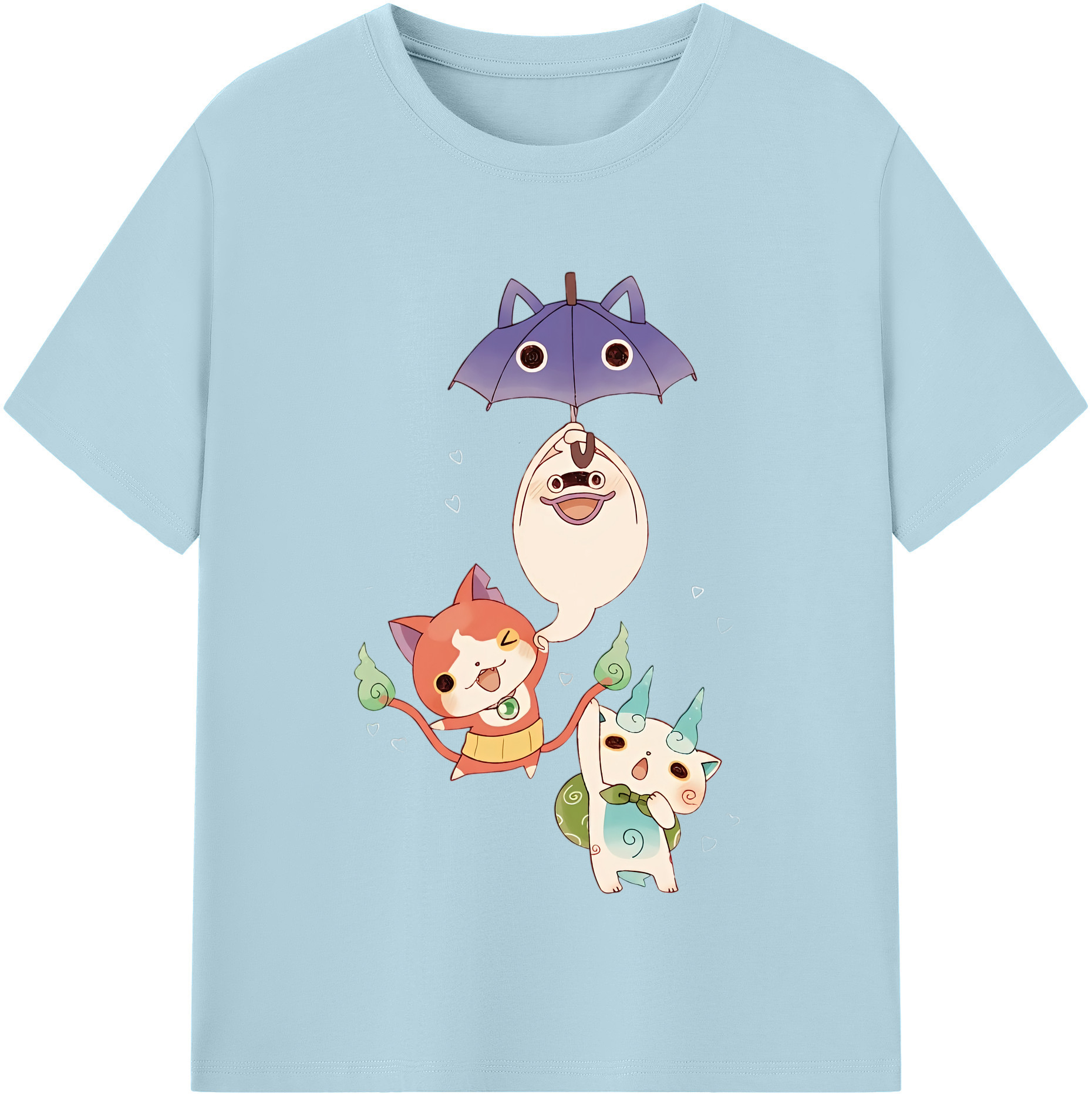 （画像用） 妖怪ウォッチ Yo-kai Watch 綿100％半袖Tシャツ（フロントプリント）